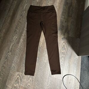 Mondetta Brown Jacquard Knit Leggings